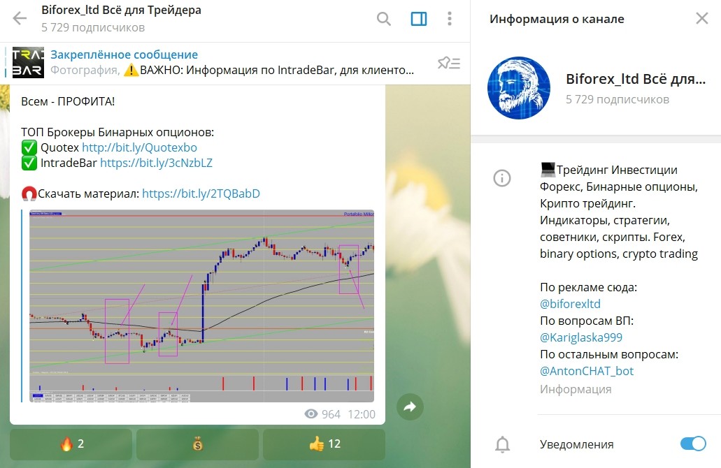 Телеграмм канал Biforex Ltd