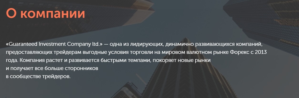 Компания Ginvestco.com