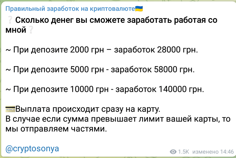 Перспективы заработка на канале Сони