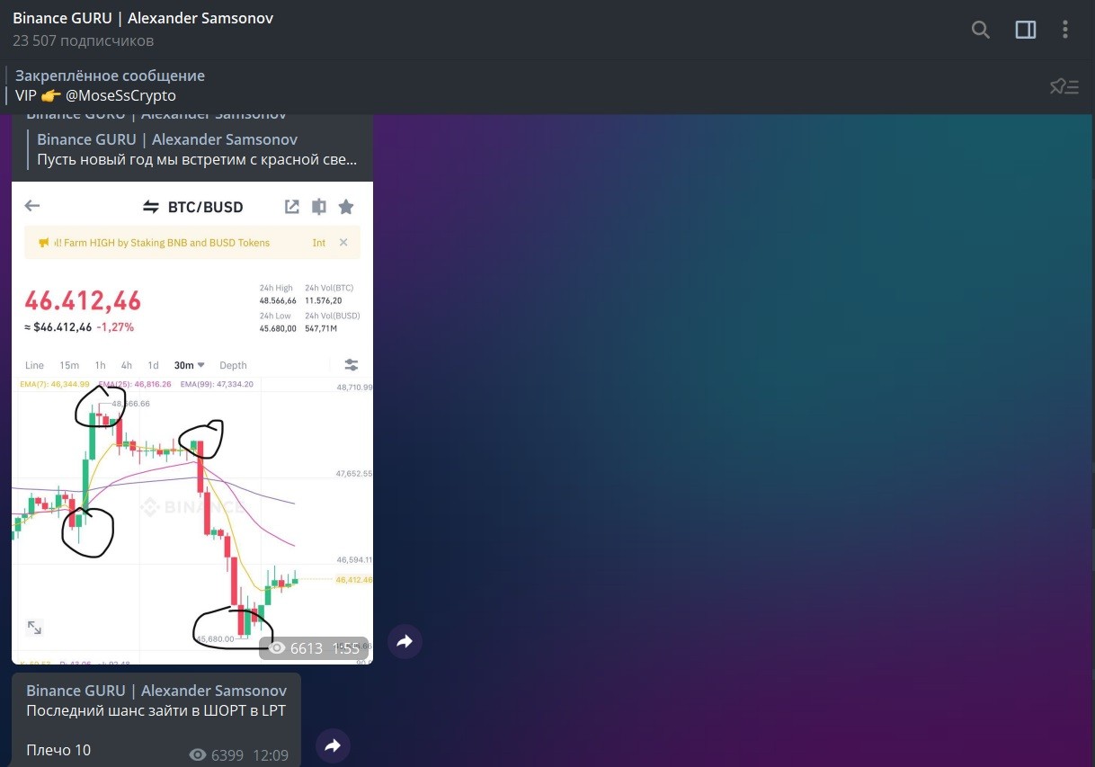 Статистика на проекте Binance Guru Alexander Samsonov
