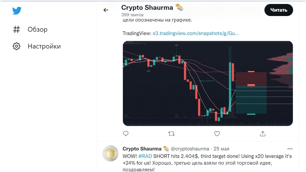 Твиттер CryptoShaurma