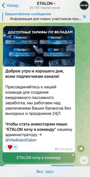 Проект ETALON