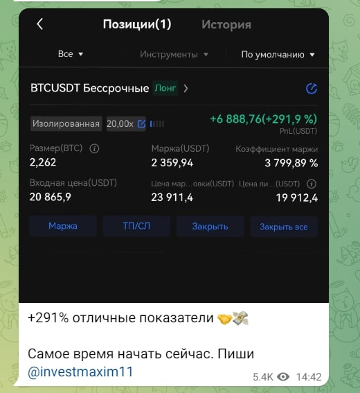 Проект Trader Ciber Телеграмм